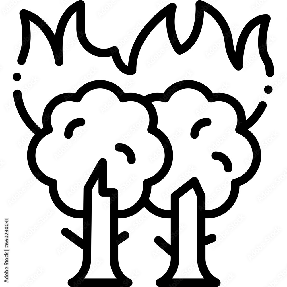 Vector Icon Fire, Flame, Burning, Danger, Burn, Forest Vector Icon Fire, Flame, Burning, Danger, Burn, Forest