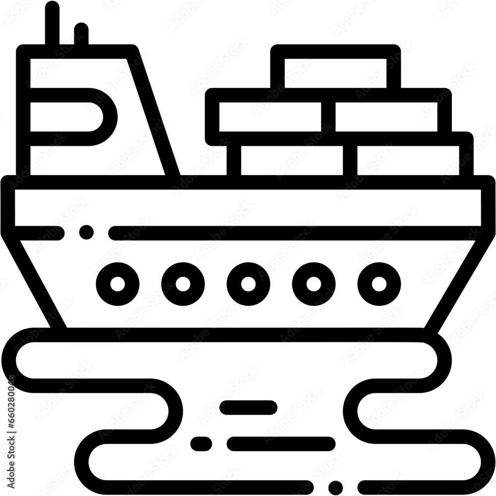Vector Icon Oil Tanker, Cargo, Ship, Oil, Pollution, Transportation Vector Icon Oil Tanker, Cargo, Ship, Oil, Pollution, Transportation