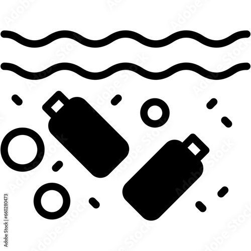 Vector Icon Contamination, Plastic, Wastes, Evaporation, Toxicity, Water