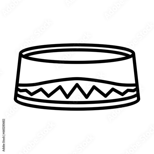 Muslim cap fashion muslim icon with black outline style. muslim, cap, islamic, islam, religion, isolated, religious, . Vector Illustration