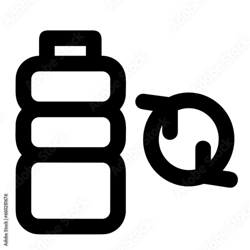 Bottle drink icon symbol vector image. Illustration of the drink water bottle glass design image