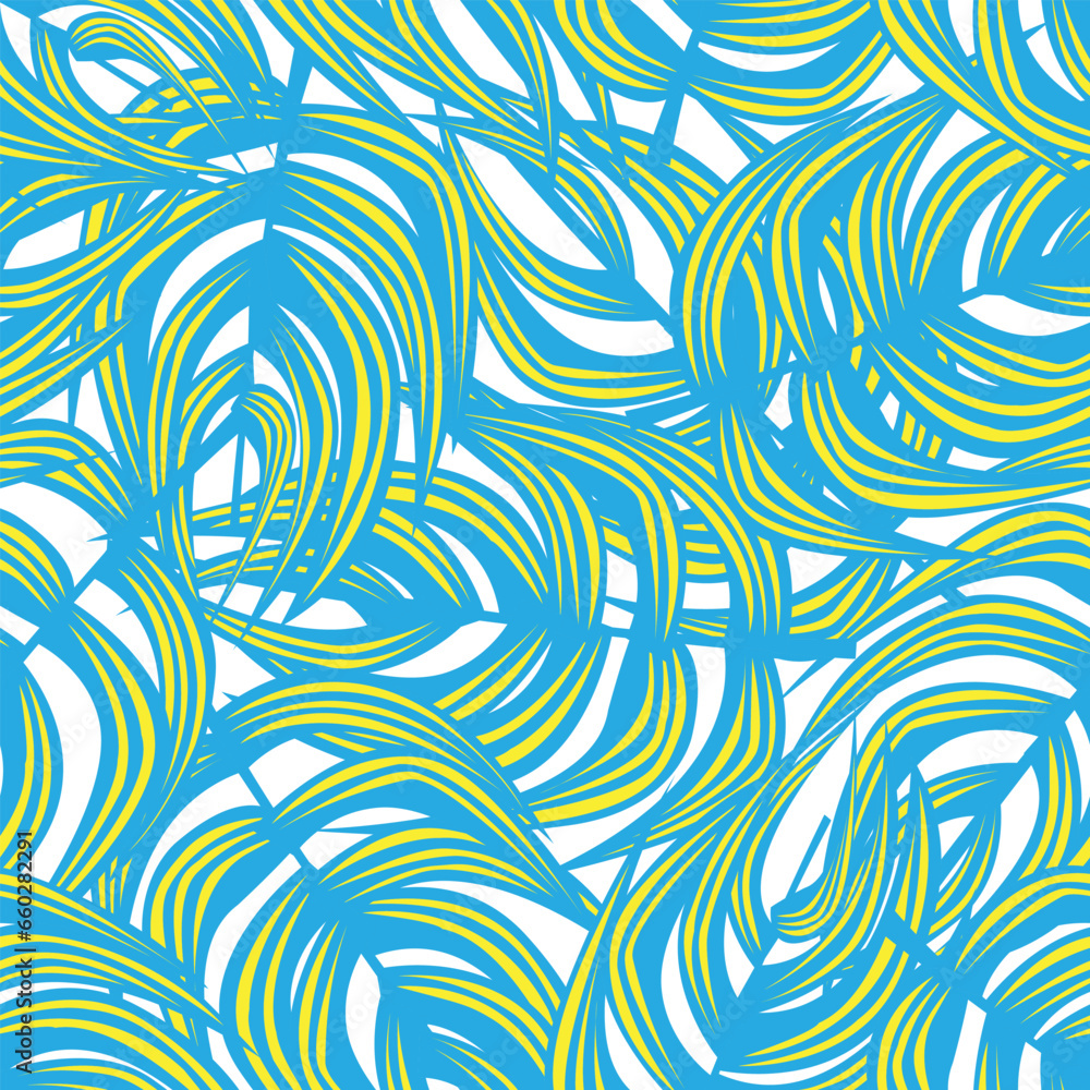 Colourful Tropical Leaf Seamless Pattern Design Colourful Tropical Leaf Seamless Pattern Design