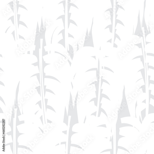 Fototapeta Naklejka Na Ścianę i Meble -  Monochrome Tropical Leaf Seamless Pattern Design