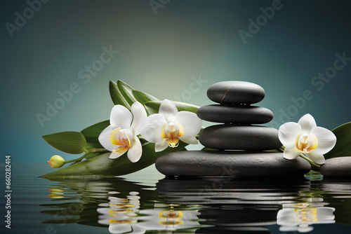 Spa atmosphere  tranquil scene  soft spa lighting  relaxing natural elements  holistic wellness