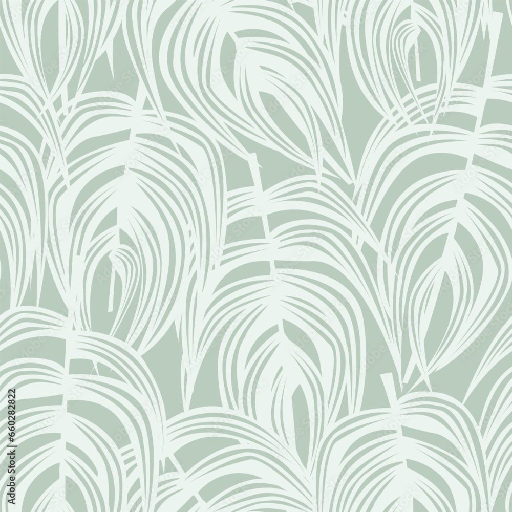 Pastels Tropical Leaf Seamless Pattern Design Pastels Tropical Leaf Seamless Pattern Design