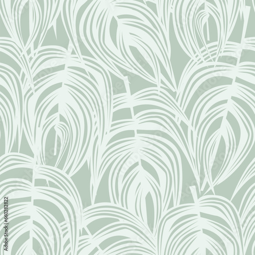 Pastels Tropical Leaf Seamless Pattern Design