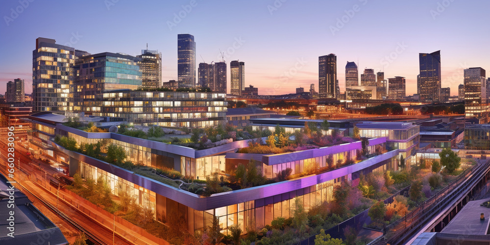 Fototapeta premium Timeless Charm: Panoramic View of a Historic European Cityscape with Cobbled Streets, Inviting Viewers on a Visual Journey through Centuries of Culture and Architecture