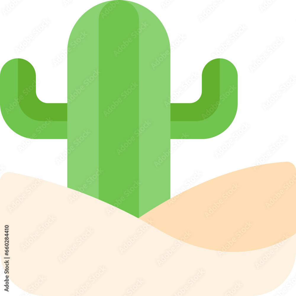Vector Icon Cactus, Desert, Plant, Nature, Succulent, Dry Vector Icon Cactus, Desert, Plant, Nature, Succulent, Dry