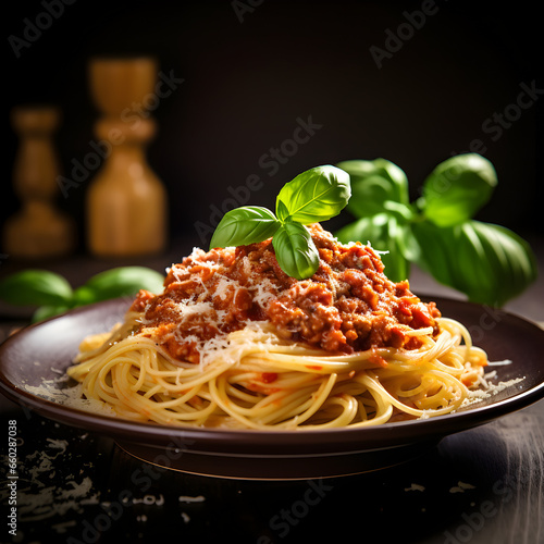 spaghetti with tomato sauce