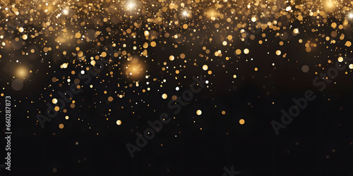 Happy New Year Celebration Sparkles Banner, space for text