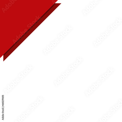 Free Download Red Triangle Corner Design. Can be used as a Text Frame. - GFXLoad