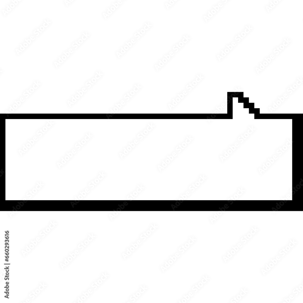 Pixel art comic style speech balloon 11 Pixel art comic style speech balloon 11