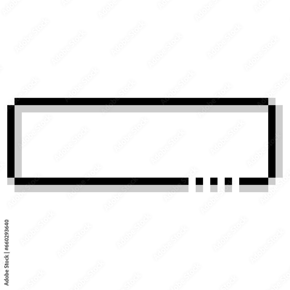 Pixel art game style speech balloon 6 Pixel art game style speech balloon 6