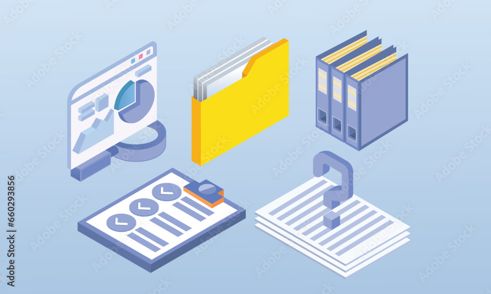 set of objects and people in business clothes are working with documents, drafting and processing paper documents.on blue background.3D design.isometric vector design Illustration. set of objects and people in business clothes are working with documents, drafting and processing paper documents.on blue background.3D design.isometric vector design Illustration.