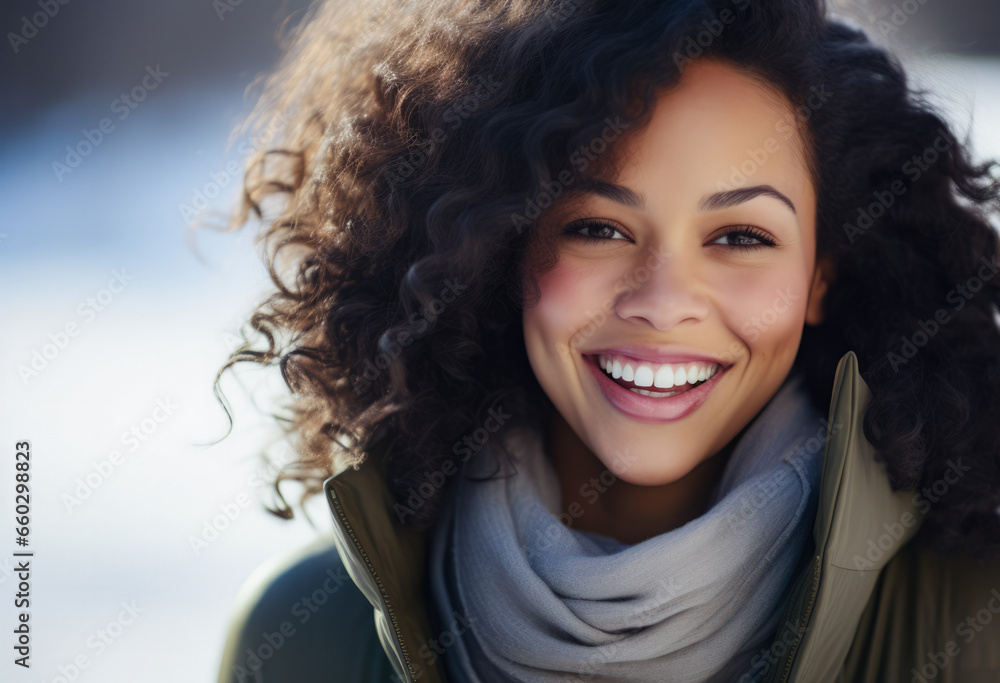 Portrait of a multiethnic woman isolated from the background Portrait of a multiethnic woman isolated from the background