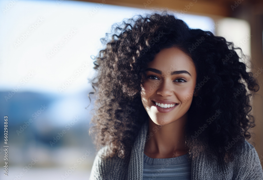 Portrait of a multiethnic woman isolated from the background Portrait of a multiethnic woman isolated from the background