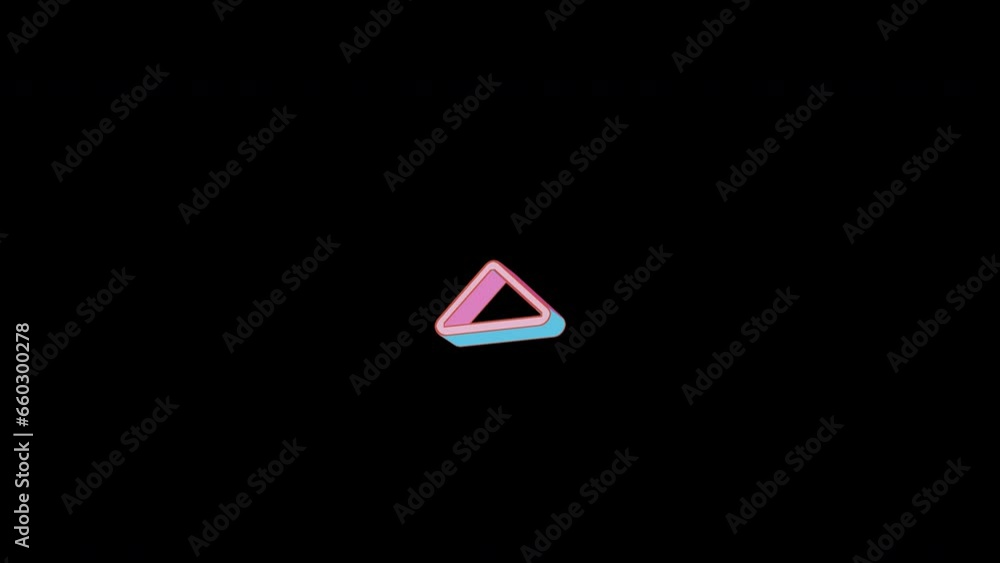 Bright caret up icon is jumping merrily. Retro style. Alpha channel black. Looped from frame 120 to 240, Alpha BW at the end Bright caret up icon is jumping merrily. Retro style. Alpha channel black. Looped from frame 120 to 240, Alpha BW at the end