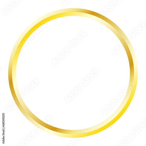 gold circle frame