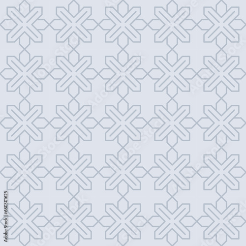 Japanese Cross Flake Vector Seamless Pattern