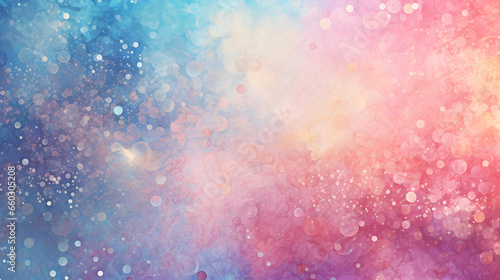 Colorful Bokeh Abstract Bubbles of pink and blue hues, creating a round bokeh abstract background