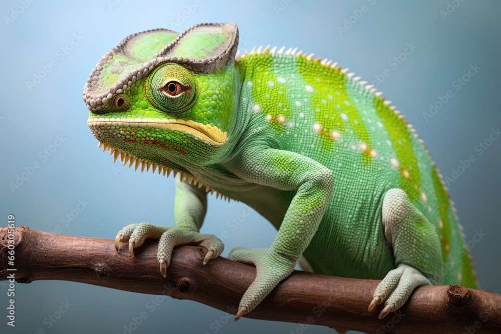 Fototapeta premium Colorful chameleon on a branch