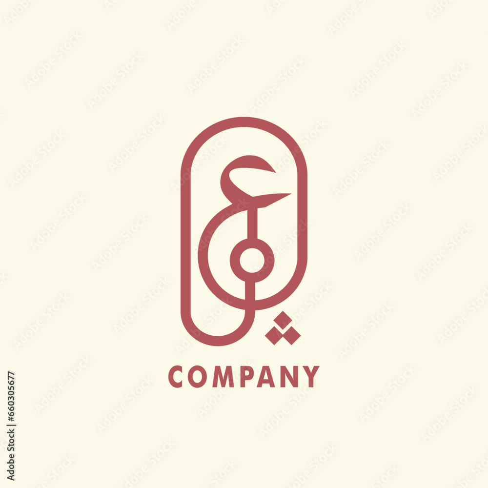 Arabic Logo Design Letter Ghain Means G In English. circle Bohemian Style Vector pink red Isolated yellow Background Arabic Logo Design Letter Ghain Means G In English. circle Bohemian Style Vector pink red Isolated yellow Background