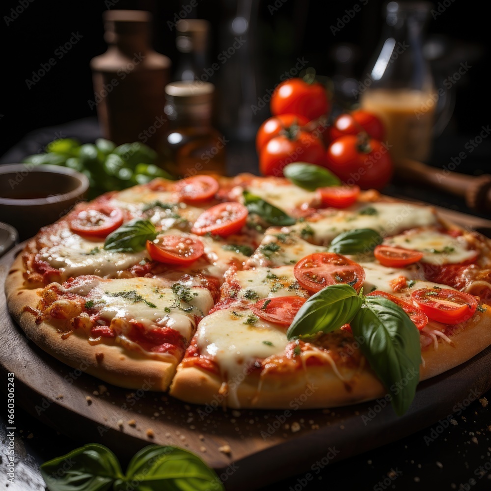 Classic Margherita Pizza with Fresh Basil
