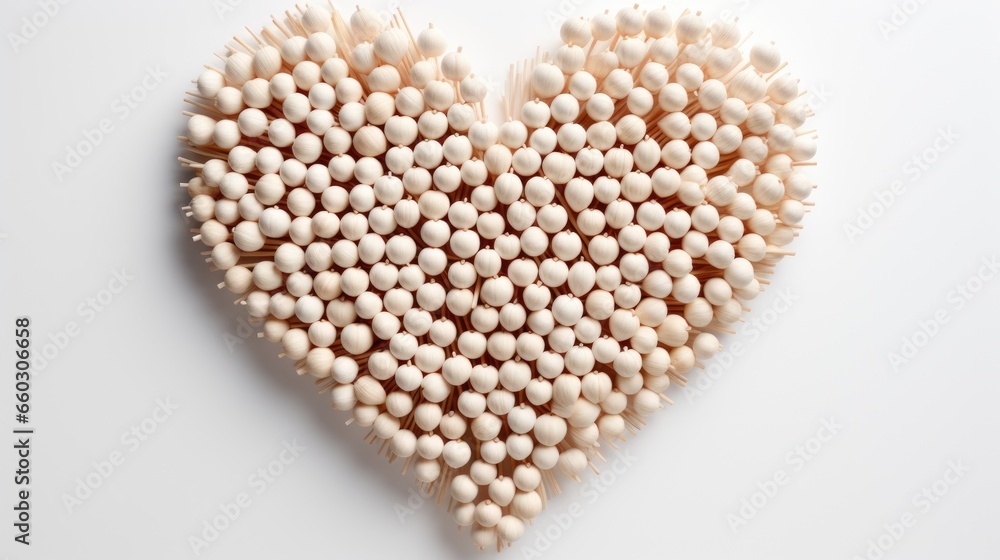 white heart on a white background. Valentine's Day white heart on a white background. Valentine's Day