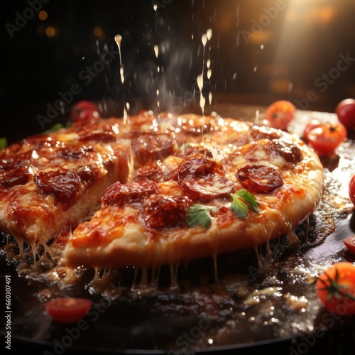 Delicious Pepperoni Pizza with Mozzarella