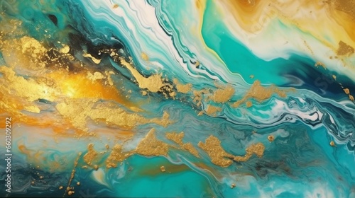 the most detailed and vibrant acrylic flow painting.Generative AI