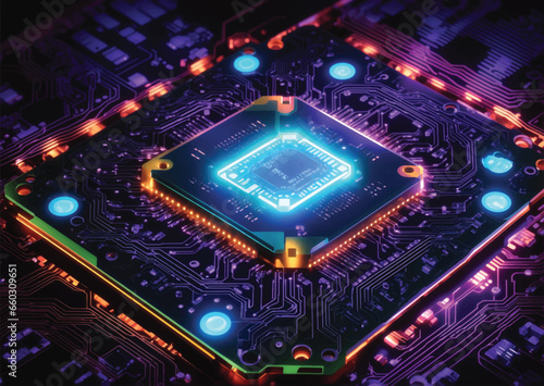 cpu chip of motherboard