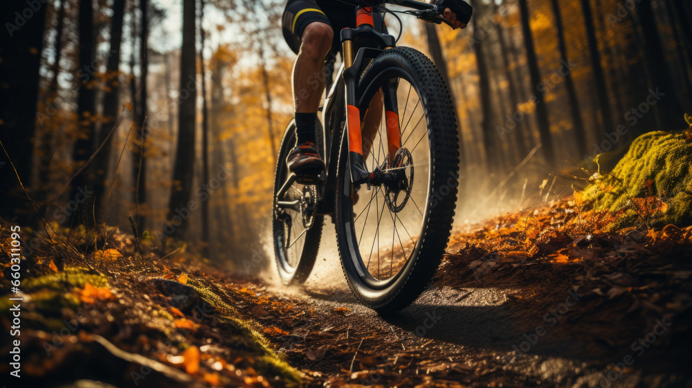 bicycle in the forest bicycle in the forest