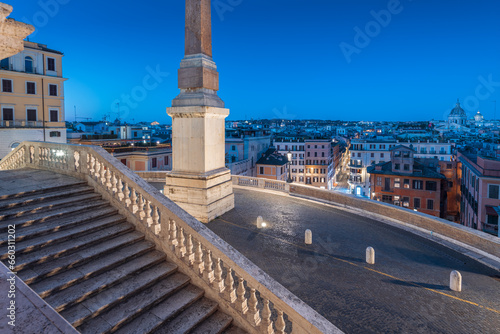 Canvas Print Rome, Italy from the Spanish Steps