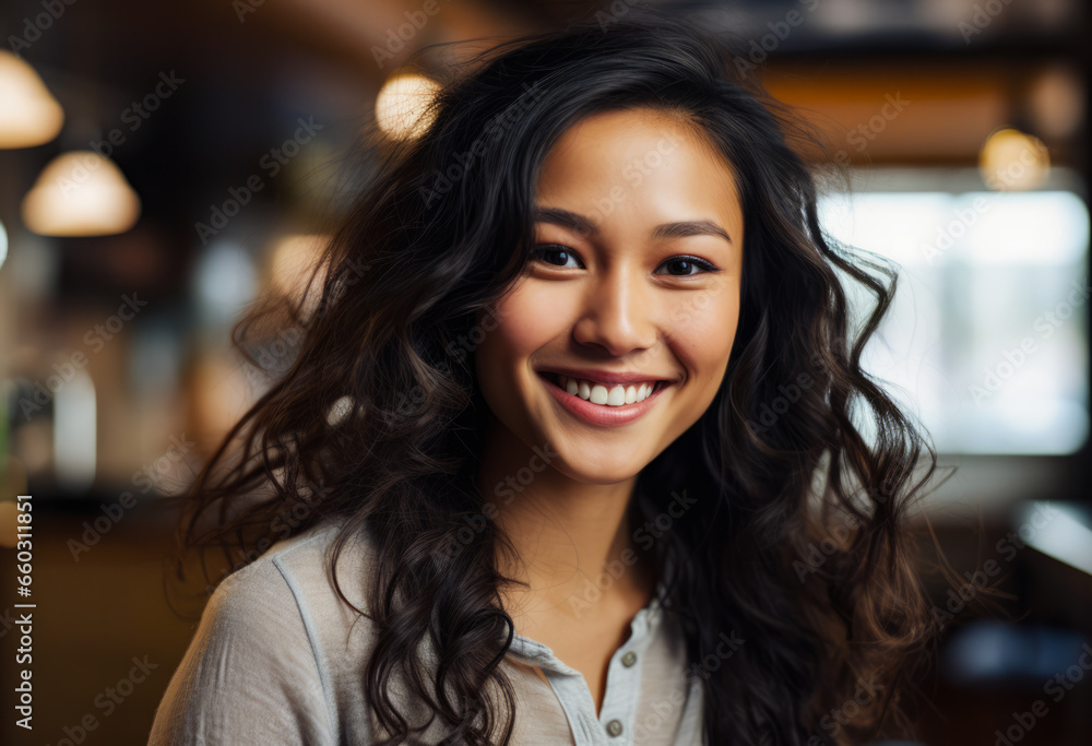 Portrait of a smiling woman isolated from the background Portrait of a smiling woman isolated from the background