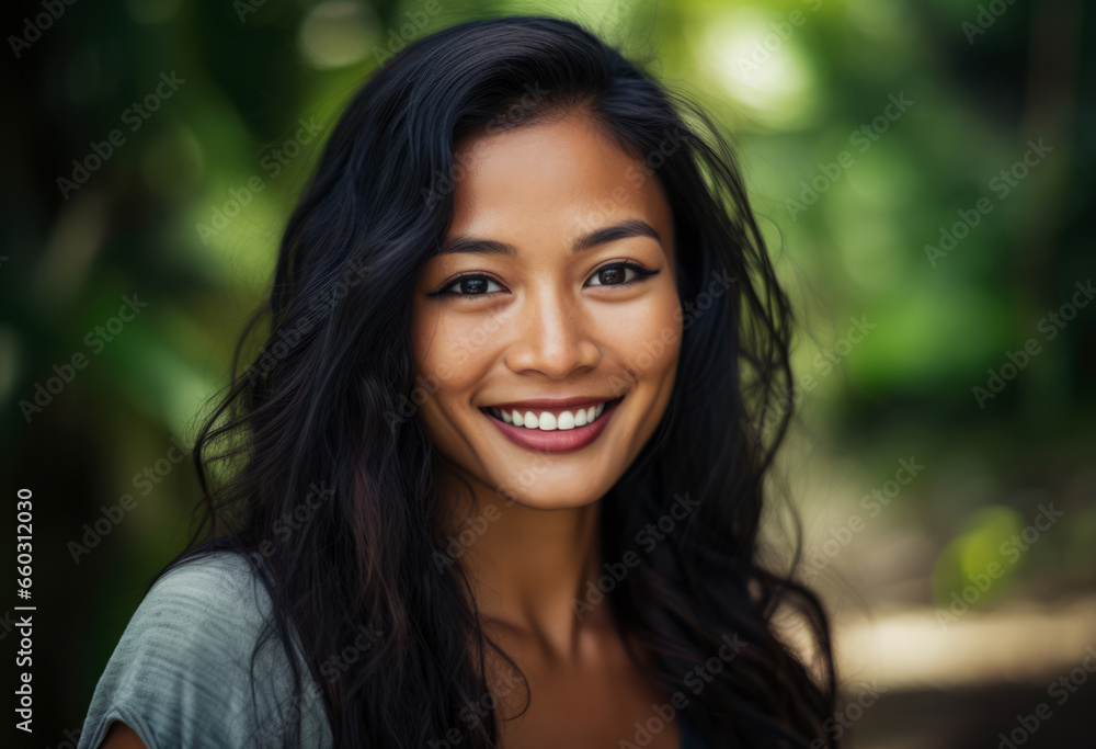 Portrait of a smiling woman isolated from the background Portrait of a smiling woman isolated from the background