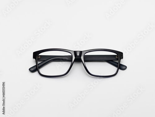 glasses frame on a white background
