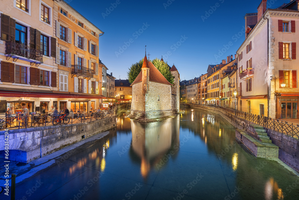 Annecy, France at Night
