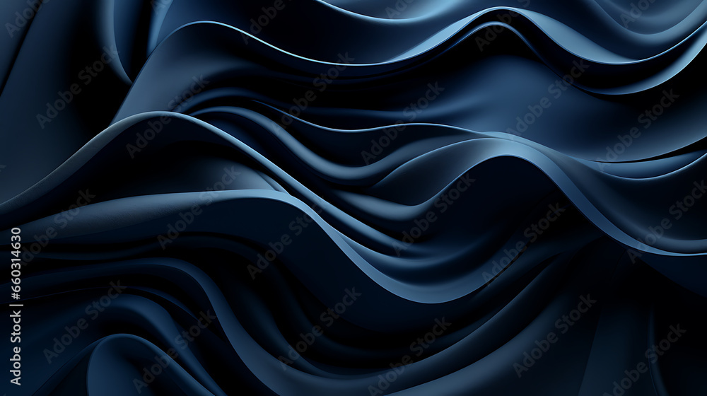 Luxurious Dark Blue 3D Textured Background