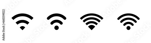 Wifi icon set. Internet symbol. Network icon. Wifi symbol. Internet sign. Stock vector illustration.