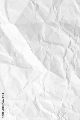 White clean crumpled paper