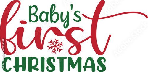 Baby's first Christmas SVG