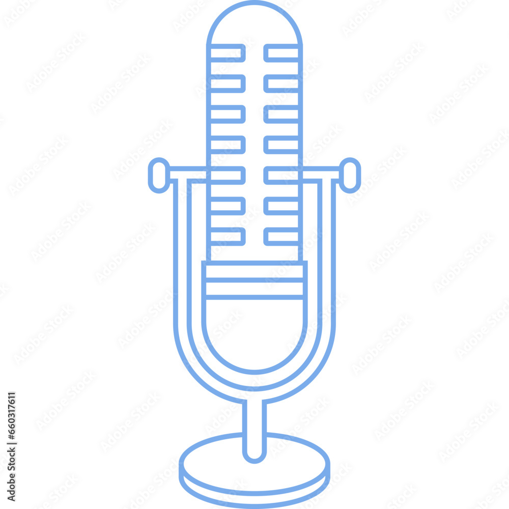 Microphone Outline Icon Microphone Outline Icon