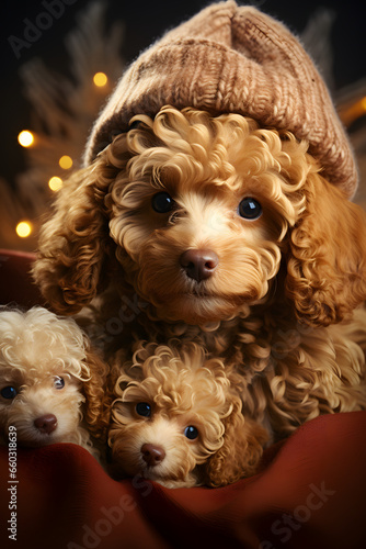 Cute fluffy dog puppy again...