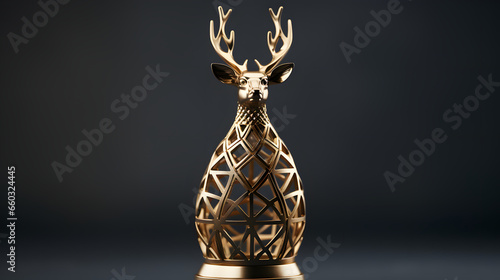 Christmas card cute deer de...