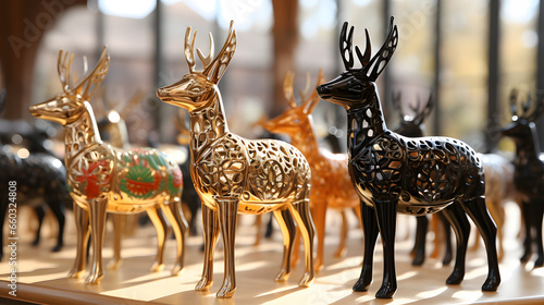 Christmas card cute deer de...