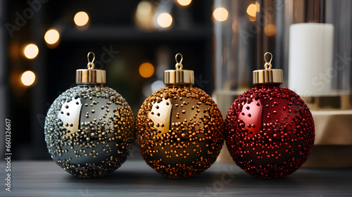 Close up of balls Decorativ...