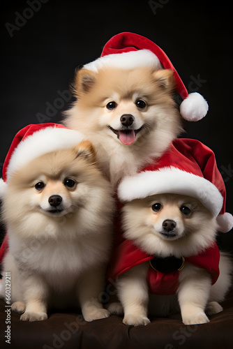 Cute fluffy dog puppy in re...