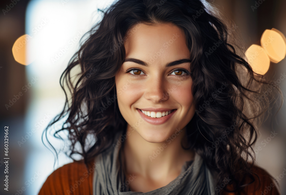 Portrait of a smiling young woman Portrait of a smiling young woman