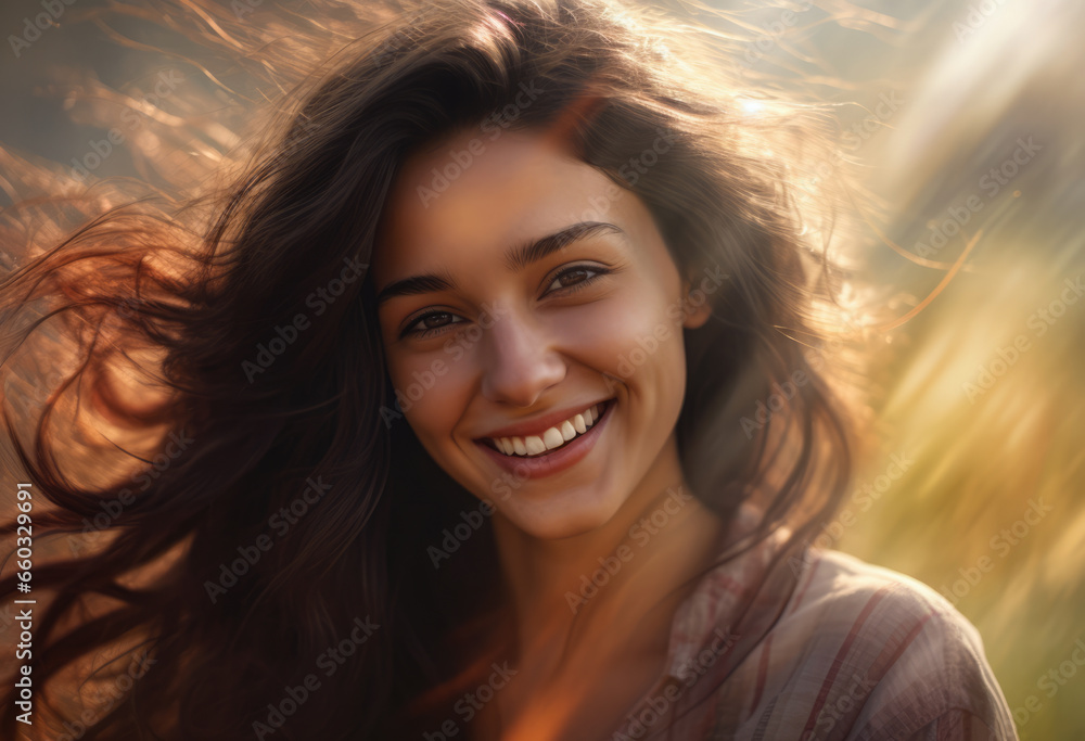Portrait of a smiling young woman Portrait of a smiling young woman