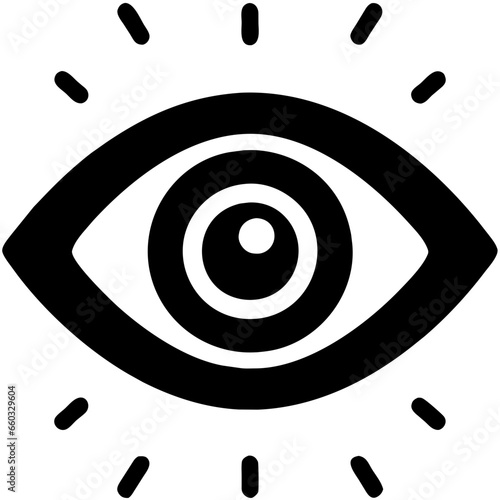 Eye icon as emblem. Window to vision symbolism. Exploring watchful. Icons of sight. Eyesight perspective. Vector set. Visual business